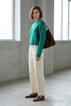 Suéter de Punto Texturizado "Esmeralda" | Cuello Redondo