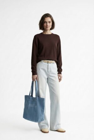 Suéter de Punto Fino | Cuello Redondo Básico